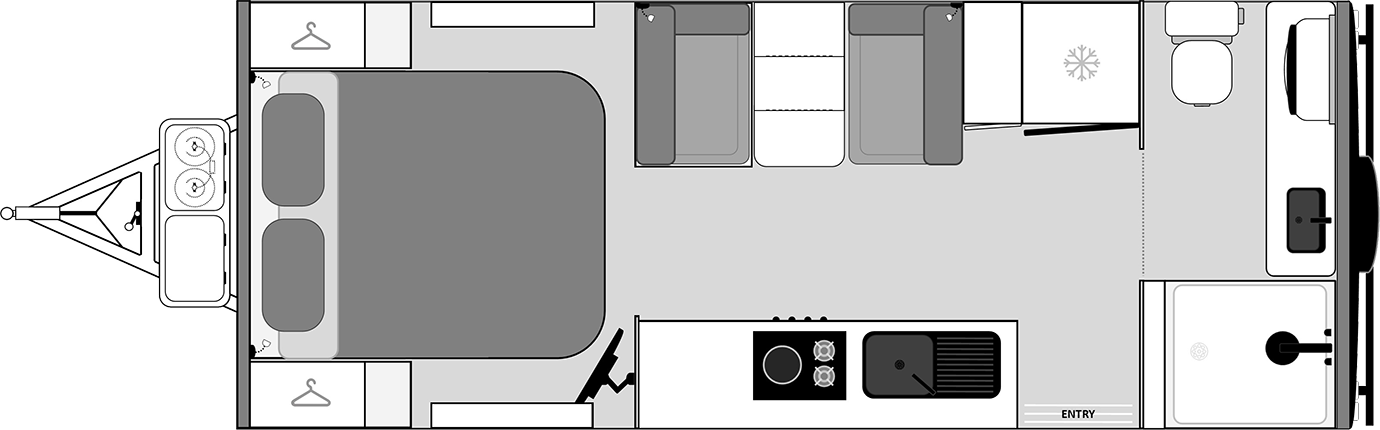 Oz Classic 20 Ft Ensuite Floorplan