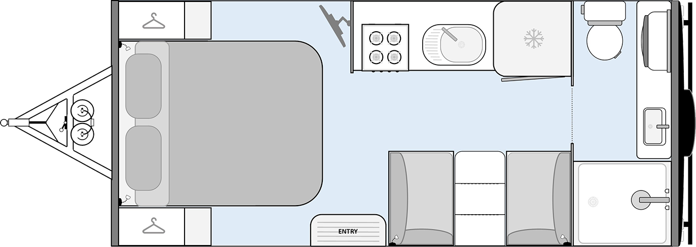 Manta Ray 16 Ft Adventurer Floorplan